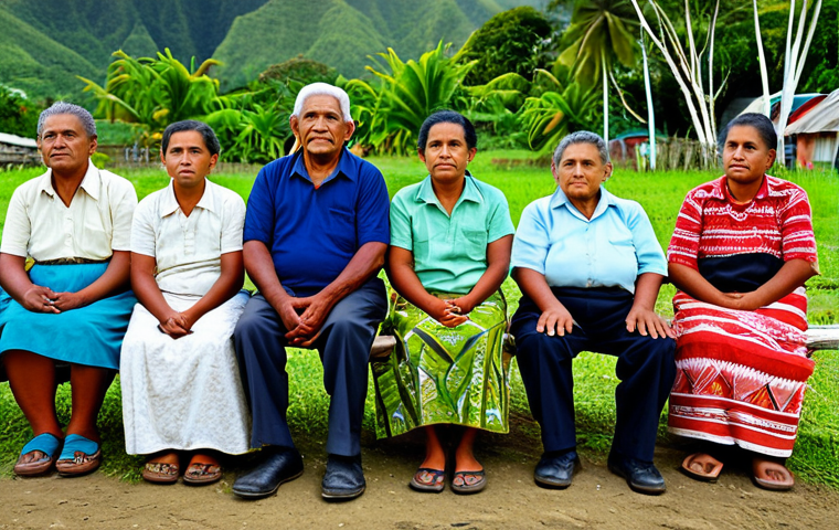 Respect for Elders in Tongan Society**

"A group of fully clothed Tongan villagers listening respectfully to village elders, safe for work, appropriate content, traditional Tongan village setting, perfect anatomy, correct proportions, natural pose, professional photography, high quality, family-friendly atmosphere, modest attire."

**